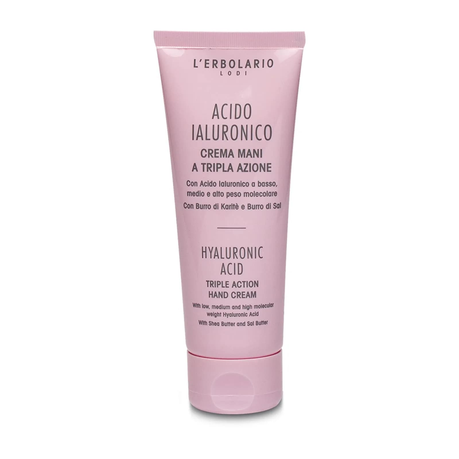 L'Erbolario Hyaluronic Acid Triple Action Hand Cream 2.5 oz | Moisturizing Shea Butter Hand Lotion for All Skin Types
