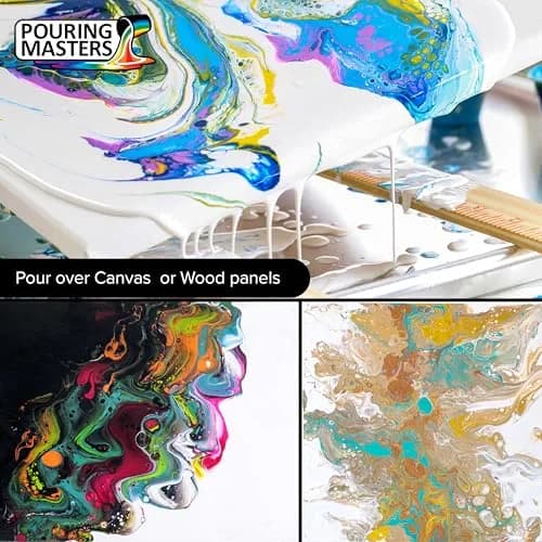 U.S. Art Supply Pouring Masters Citrus Orange Acrylic Ready to Pour Paint 32 Fl Oz | Premium Water-Based Fluid Art thumbnail 8