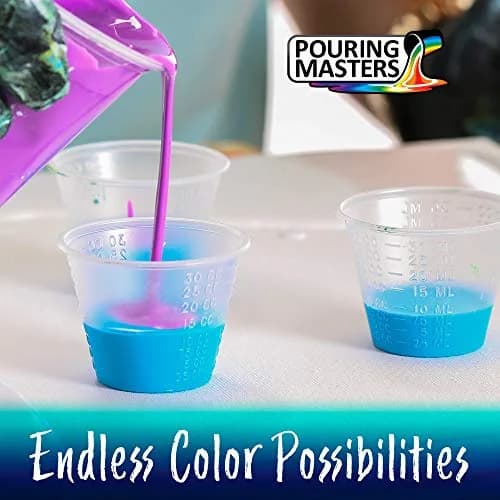 U.S. Art Supply Pouring Masters Citrus Orange Acrylic Ready to Pour Paint 32 Fl Oz | Premium Water-Based Fluid Art thumbnail 3