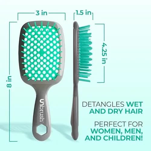 FHI Heat UNbrush Detangling Brush for Wet & Dry Hair | Anti-Static, Vented Cushion, Lightweight thumbnail 4