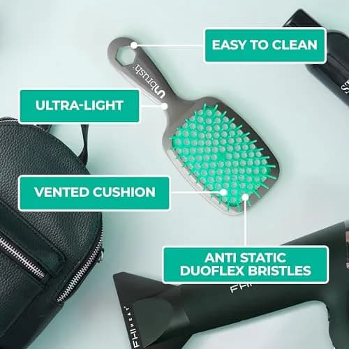 FHI Heat UNbrush Detangling Brush for Wet & Dry Hair | Anti-Static, Vented Cushion, Lightweight thumbnail 5