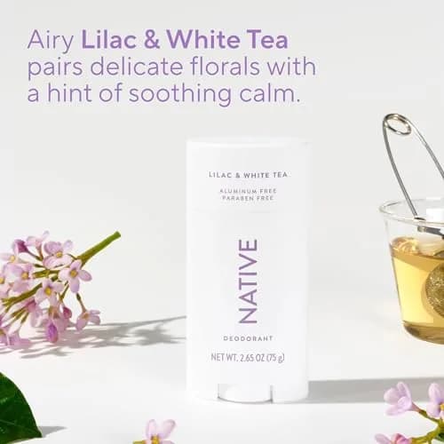Native Natural Deodorant Lilac & White Tea 75.7ml (2.65oz) | 72-Hour Odor Protection thumbnail 4