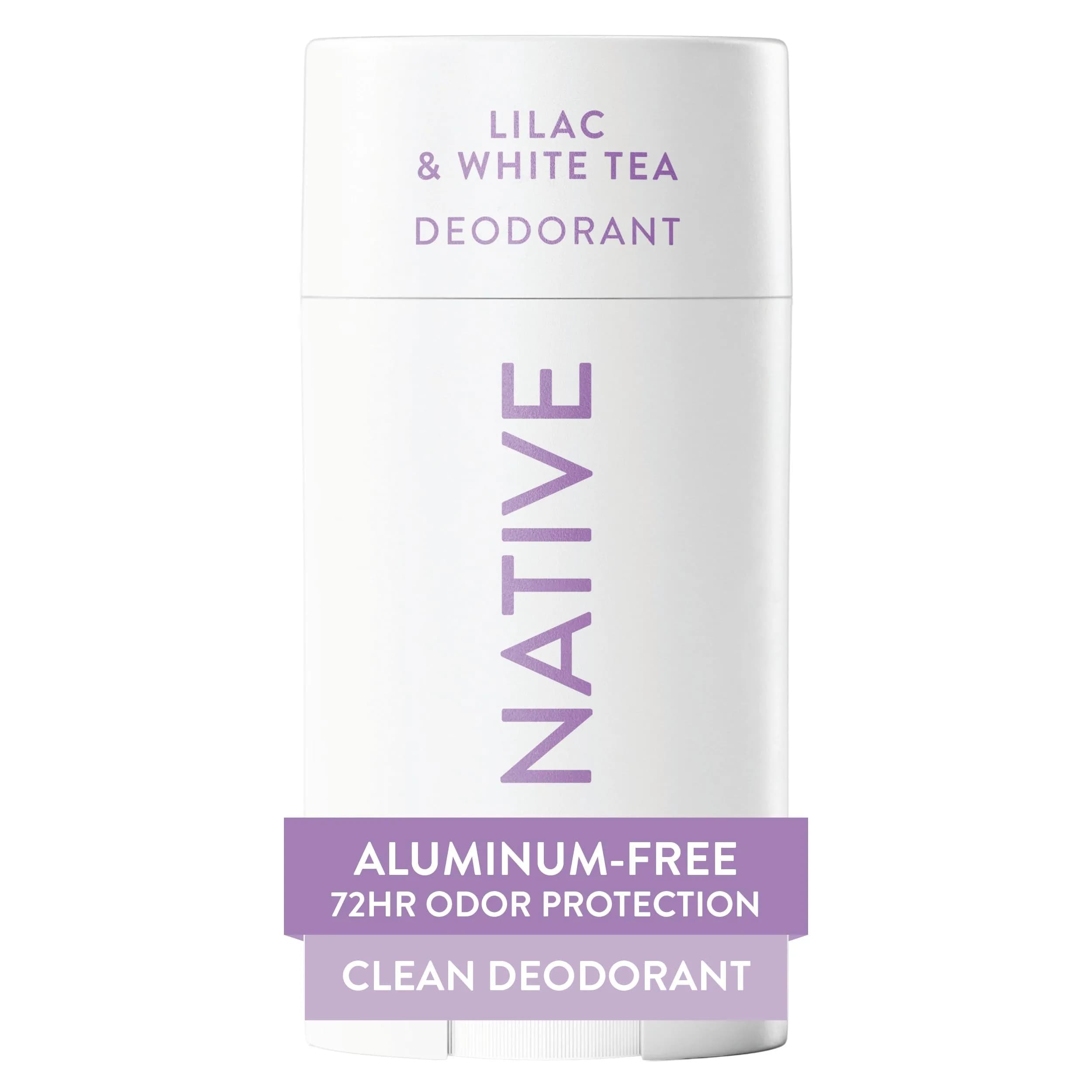 Native Natural Deodorant Lilac & White Tea 75.7ml (2.65oz) | 72-Hour Odor Protection