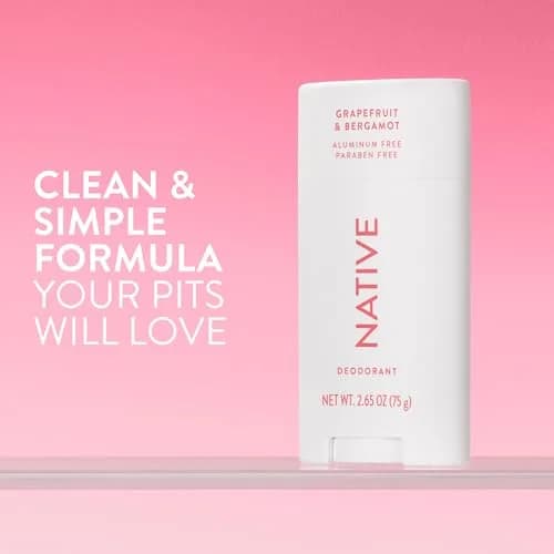 Native Grapefruit & Bergamot Natural Deodorant Stick 77g (2.65oz) | 72-Hour Odor Protection thumbnail 2