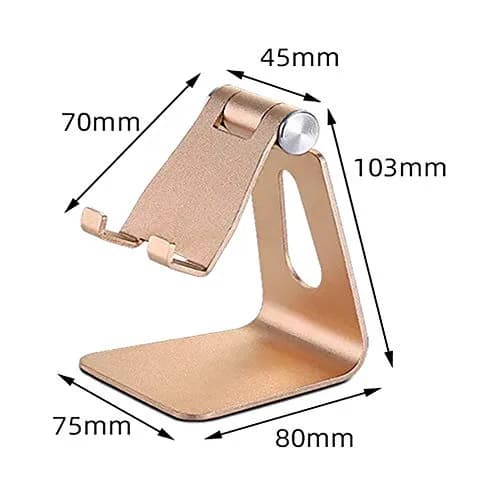 Emoly Portable Electronic Device Stand Silver | Adjustable, Heavy-Duty Aluminum, Universal Compatibility thumbnail 4