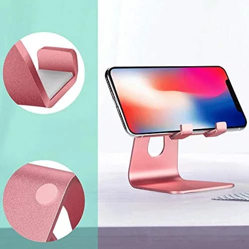 Emoly Portable Electronic Device Stand Silver | Adjustable, Heavy-Duty Aluminum, Universal Compatibility thumbnail 5