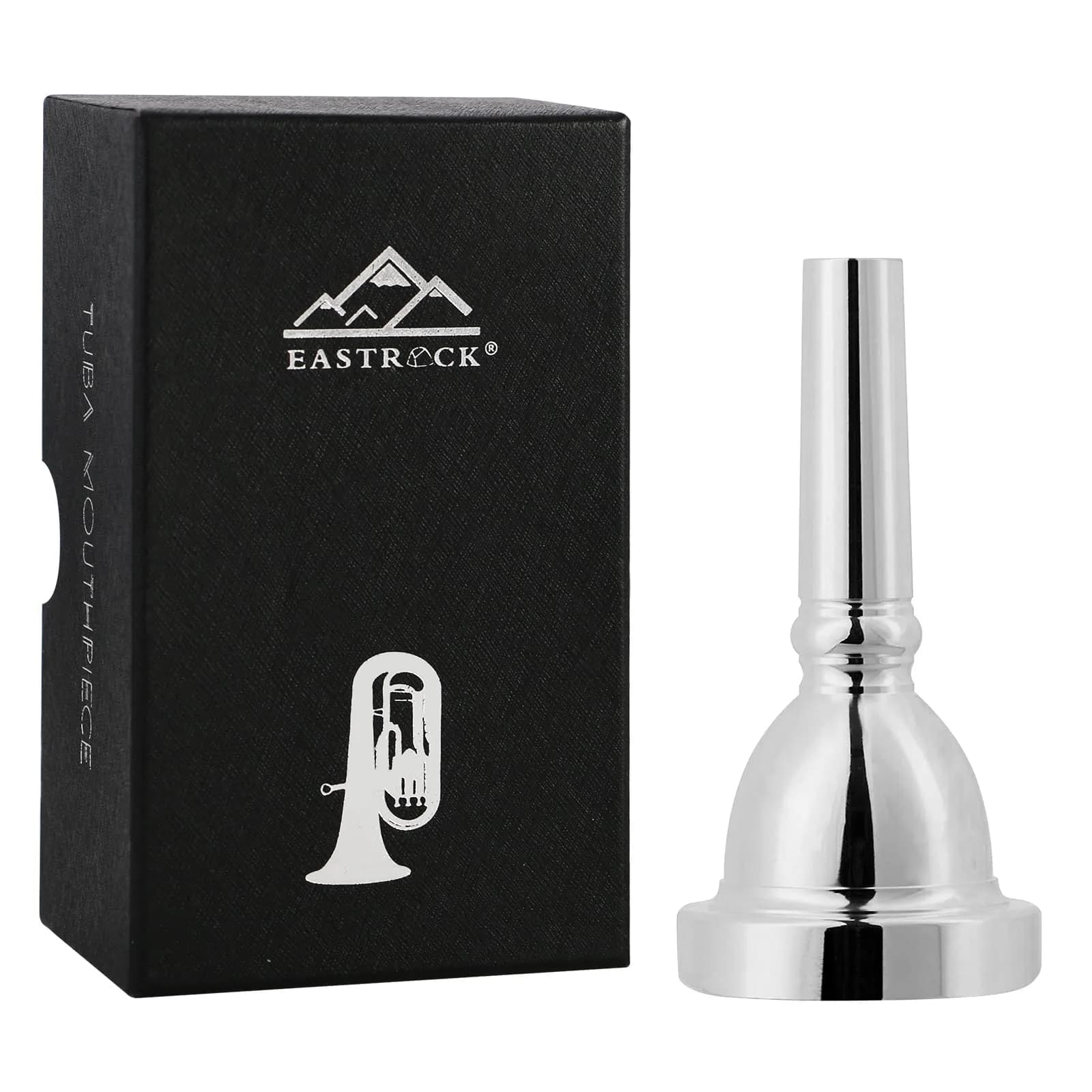 EASTROCK Standard Tuba Mouthpiece Silver Plated Size U | Rich and Elegant Sounds for Tuba Players — JDTB-Standard