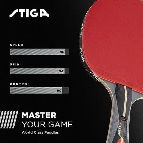 STIGA Talon Table Tennis Racket | 6-Ply Ultra-Light Blade, 2mm Tournament-Approved Sponge, Flared Handle thumbnail 5