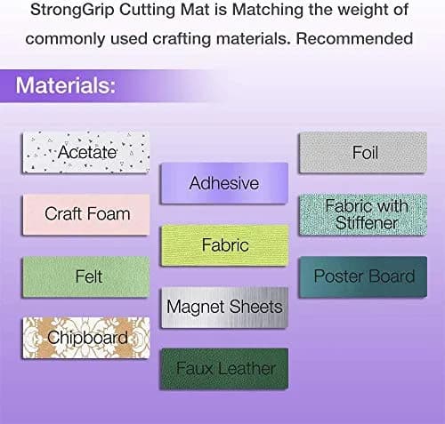 REALIKE 12x12 Inch Cutting Mat Set (3 Mats: LightGrip, StandardGrip, StrongGrip) | Gridded Adhesive Non-Slip Mat for Silhouette Cameo Crafts, Quilting, Sewing thumbnail 7