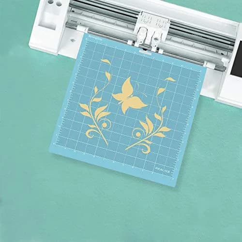 REALIKE 12x12 Lightgrip Cutting Mats for Silhouette Cameo 5/4/3/2/1 | Gridded Adhesive Non-Slip Cut Mat for Crafts, Quilting, Sewing thumbnail 5
