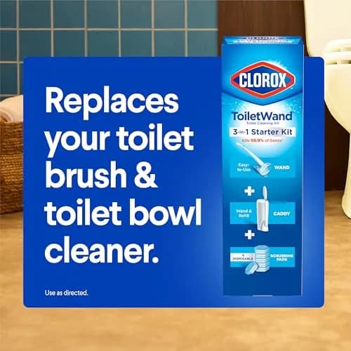 Clorox ToiletWand Toilet Bowl Cleaner System with 16 Disinfecting Refill Heads | 1.19 lb (0.54 kg) thumbnail 7