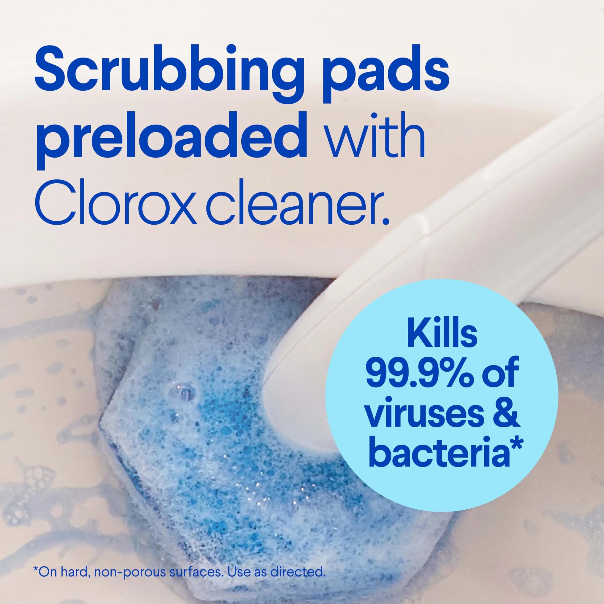 Clorox ToiletWand Toilet Bowl Cleaner System with 16 Disinfecting Refill Heads | 1.19 lb (0.54 kg) - view 2