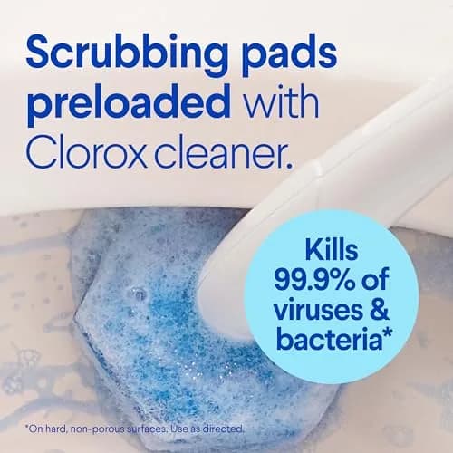 Clorox ToiletWand Toilet Bowl Cleaner System with 16 Disinfecting Refill Heads | 1.19 lb (0.54 kg) thumbnail 2