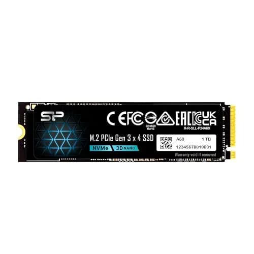 SP Silicon Power 1TB NVMe M.2 PCIe Gen3x4 SSD | PCIe 3.0 x4, 2200MB/s Read, 1600MB/s Write, M.2 2280, TLC NAND, 600 TBW thumbnail 1