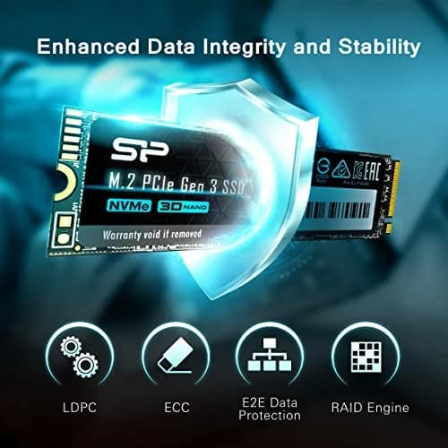SP Silicon Power 1TB NVMe M.2 PCIe Gen3x4 SSD | PCIe 3.0 x4, 2200MB/s Read, 1600MB/s Write, M.2 2280, TLC NAND, 600 TBW thumbnail 6