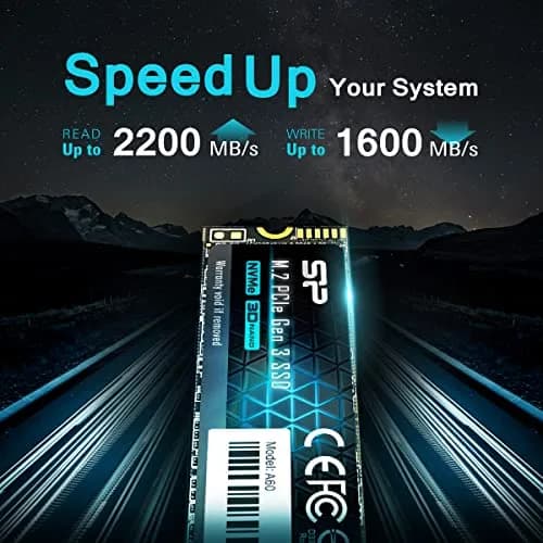 SP Silicon Power 1TB NVMe M.2 PCIe Gen3x4 SSD | PCIe 3.0 x4, 2200MB/s Read, 1600MB/s Write, M.2 2280, TLC NAND, 600 TBW thumbnail 2