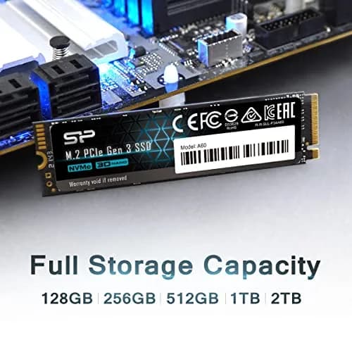 SP Silicon Power 1TB NVMe M.2 PCIe Gen3x4 SSD | PCIe 3.0 x4, 2200MB/s Read, 1600MB/s Write, M.2 2280, TLC NAND, 600 TBW thumbnail 4