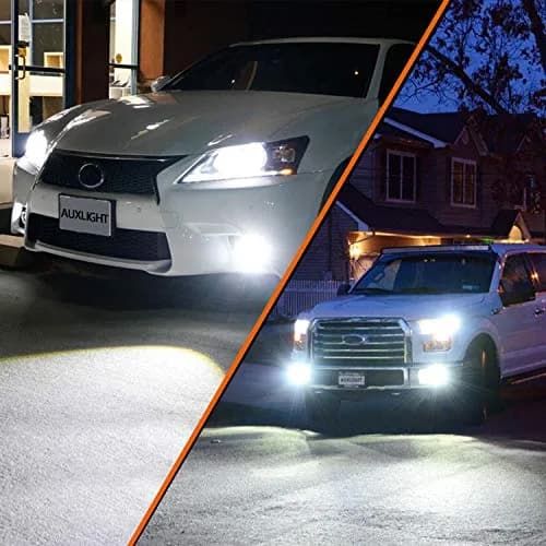 AUXLIGHT H10 9145 9140 9045 9155 9040 PY20D LED Fog Light Bulbs 6000K Xenon White | Super Bright 2800 Lumens, Waterproof IP67 thumbnail 8