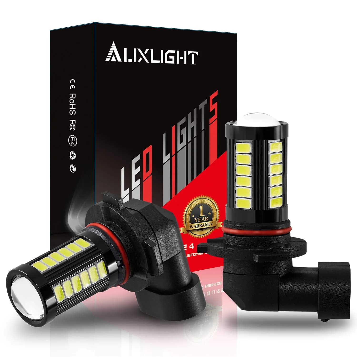AUXLIGHT H10 9145 9140 9045 9155 9040 PY20D LED Fog Light Bulbs 6000K Xenon White | Super Bright 2800 Lumens, Waterproof IP67 - main product image