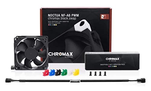 Noctua NF-A8 PWM chromax.Black.swap 80mm Fan | Quiet Cooling for Compact PCs thumbnail 3