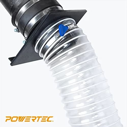 POWERTEC 6 Inch x 20 Feet Dust Collection Hose | Flexible PVC for Woodworking Systems thumbnail 5