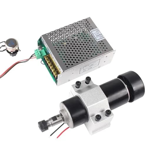 RATTMMOTOR 500W CNC Air Cooled Spindle Motor ER11 12000RPM with AC110-220V Speed Controller & 52mm Clamp | 500W 12000RPM thumbnail 1