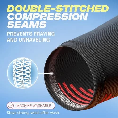 Rymora Calf Compression Sleeves for Men & Women (Pair) Black Small | Graduated Compression for Shin Splints & Recovery thumbnail 7
