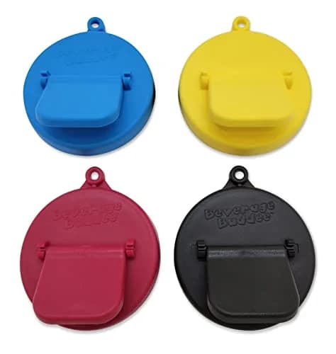 Beverage Buddee Can Cover 4 Pack Assorted Colors | Spill-Proof Dust & Dirt Barrier (100-120 chars) thumbnail 1