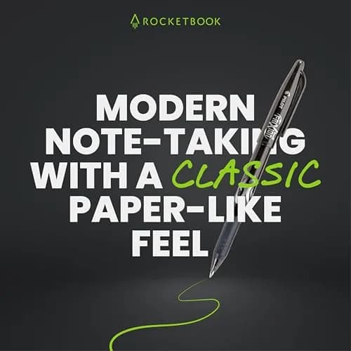 Rocketbook Fusion Hybrid Reusable Planner Notebook, Executive 6x8.8, Grey | 7 Page Types for Productivity & Organization thumbnail 8