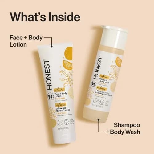 The Honest Company Shampoo Body Wash & Lotion, Citrus Vanilla Refresh | Gentle, Tear-Free, Hypoallergenic thumbnail 4