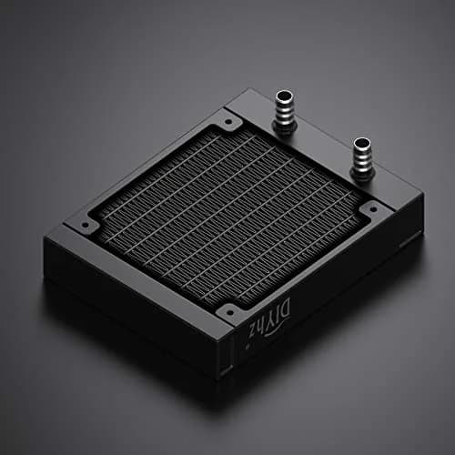 DIYhz 80mm Aluminum CPU Water Cooling Radiator 8 Pipe 120x80x25mm | Efficient Heat Dissipation thumbnail 5