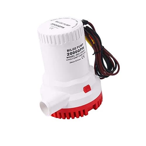 NovelBee 12V Bilge Pump 2000GPH | Marine Electric Boat Pump with Stainless Steel Shaft thumbnail 6