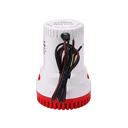 NovelBee 12V Bilge Pump 2000GPH | Marine Electric Boat Pump with Stainless Steel Shaft thumbnail 2