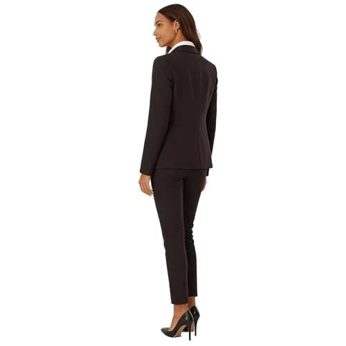 Marycrafts Women's Black Two Piece Pant Suit Set Size 4 | Tailored Fit for Work & Business thumbnail 9