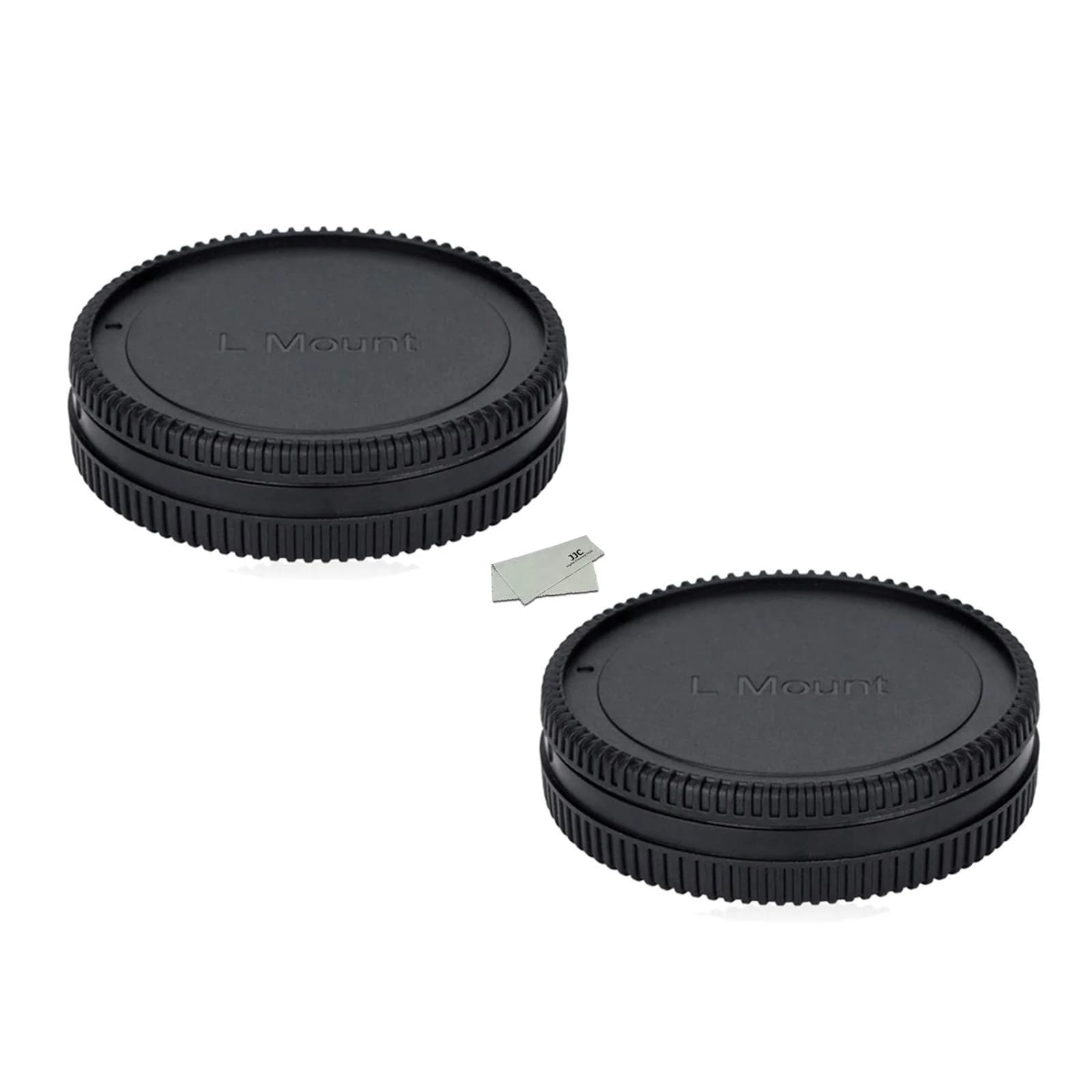 JJC L Mount Body Cap and Rear Lens Cap Kit 2-Pack | Protects Sensor & Lens from Dust, Moisture — 2-Pack