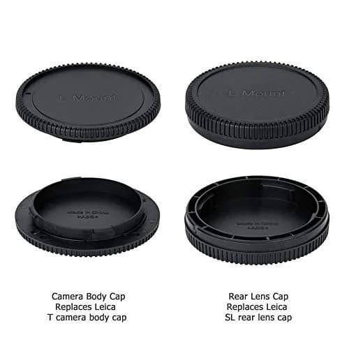 JJC L Mount Body Cap and Rear Lens Cap Kit 2-Pack | Protects Sensor & Lens from Dust, Moisture thumbnail 3