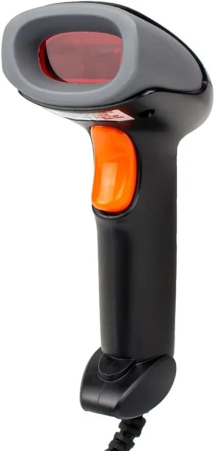 Yanzeo Wired USB CCD Handheld Barcode Scanner L1100 Black | 200 Scans/Sec thumbnail 1