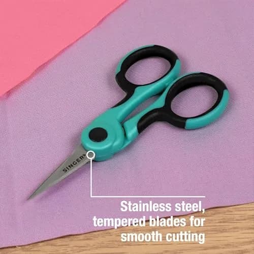 SINGER 4.5" Serger & Detail Embroidery Scissors, Sharp Tip, 6 Count | Precision Crafting Tool for Sewing & Embroidery thumbnail 3