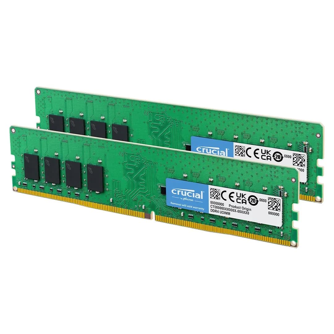 Crucial 64GB DDR4 RAM Kit (2x32GB) 3200MHz UDIMM | Boosts System Performance & Multitasking