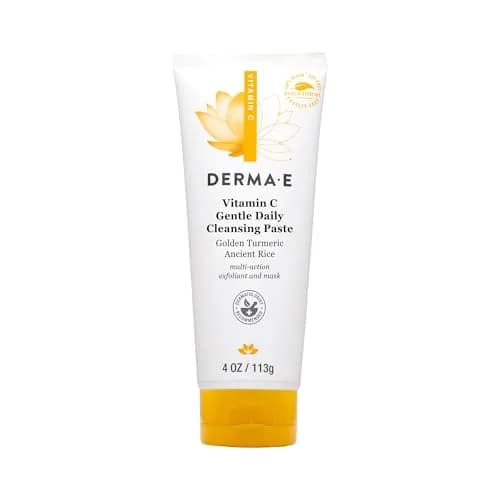 Derma E Vitamin C Gentle Daily Cleansing Paste, 4 Oz | Brightening & Clarifying Face Mask & Wash thumbnail 1