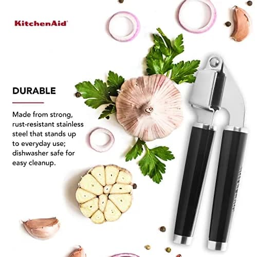 KitchenAid Garlic Press Classic | Rust-Resistant Stainless Steel, Dishwasher Safe, 1 Size thumbnail 5