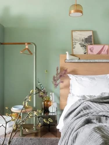 Dimoon Light Green Peel and Stick Wallpaper 45cm (17.7") x 300cm (118") | Renter-Friendly Textured Vinyl Roll thumbnail 6
