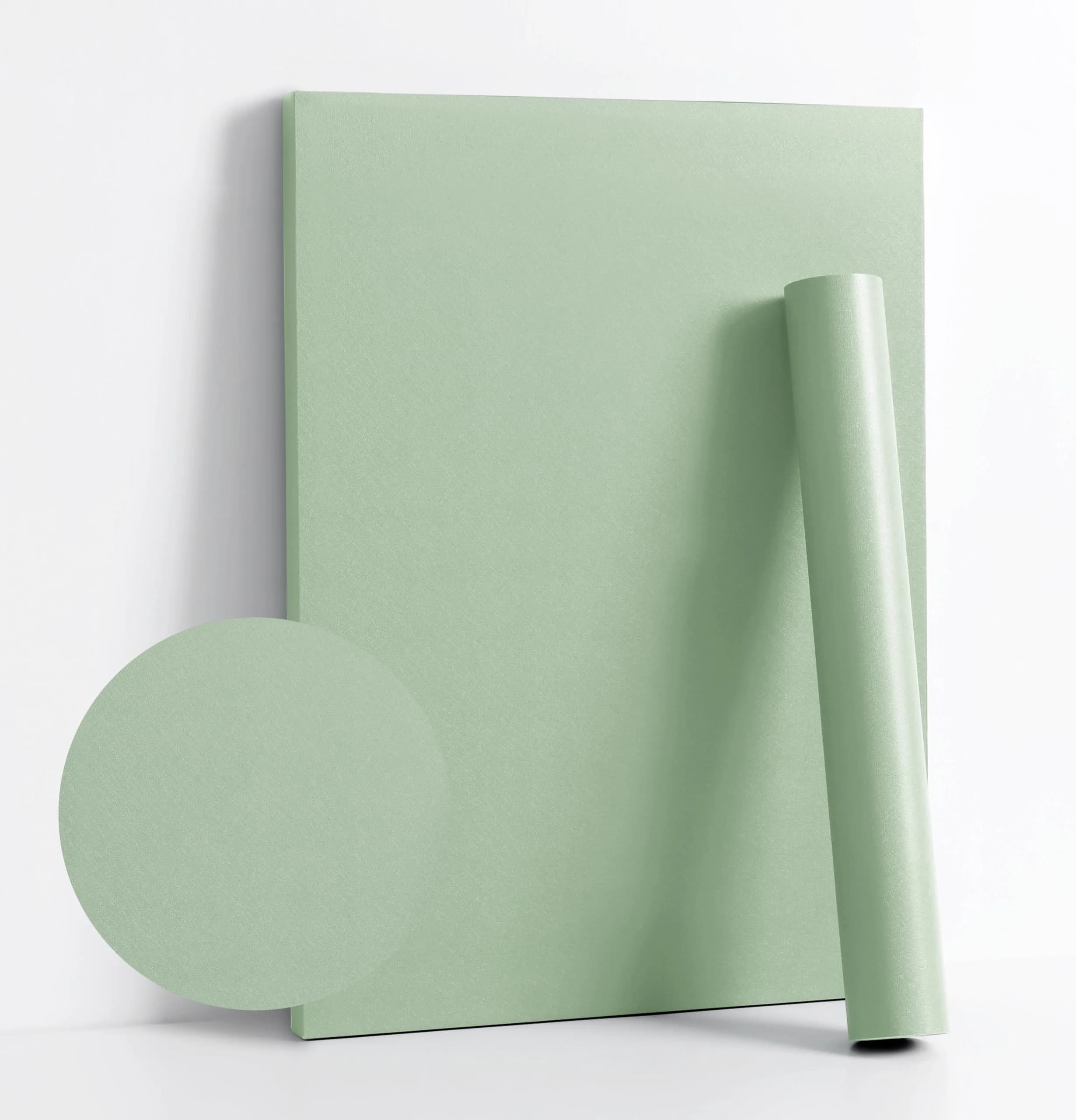 Dimoon Light Green Peel and Stick Wallpaper 45cm (17.7") x 300cm (118") | Renter-Friendly Textured Vinyl Roll