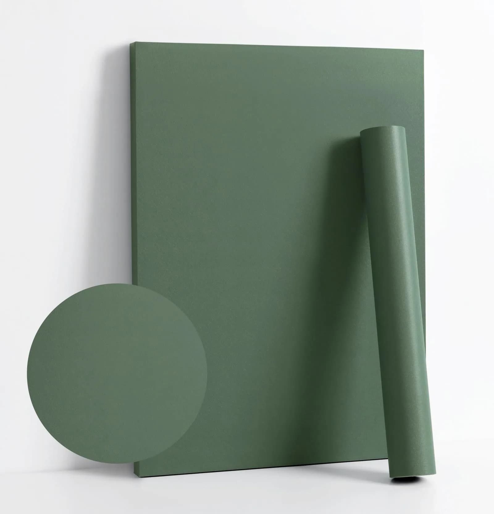 Dimoon Dark Green Textured Peel and Stick Wallpaper 45cm (17.7") x 300cm (118") | Renter Friendly Vinyl Roll - main product image