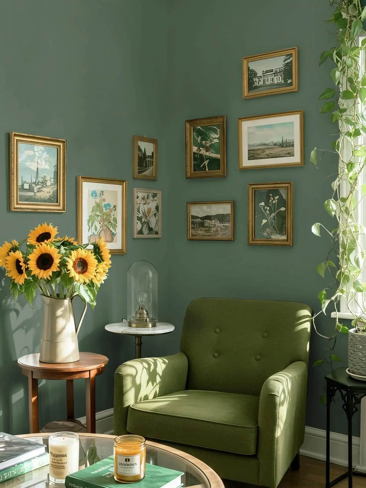 Dimoon Dark Green Textured Peel and Stick Wallpaper 45cm (17.7") x 300cm (118") | Renter Friendly Vinyl Roll - view 6
