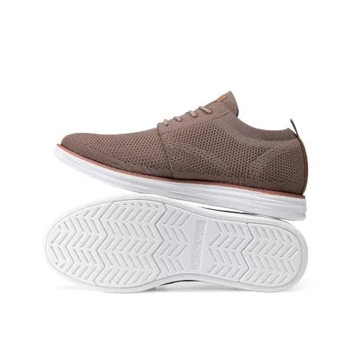 Bruno Marc Men's KnitFlex Breeze Casual Dress Sneakers Light/Brown 6.5 | Breathable Comfort for Men thumbnail 7