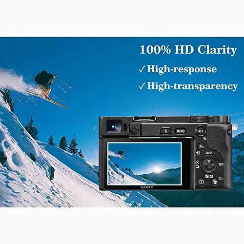 ULBTER Tempered Glass Screen Protector for Sony Alpha a6600/a6400/a6300/a6100/a6000/a5000 Cameras (3+2 Pack) | 9H Hardness, 99.99% HD Clarity thumbnail 6