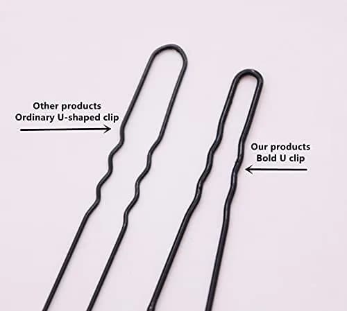 TAPBULL U Shaped Hair Pins 120 Count (6.8 cm / 2.68 in) | Secure Hold for Bridal & Wedding Styles thumbnail 4