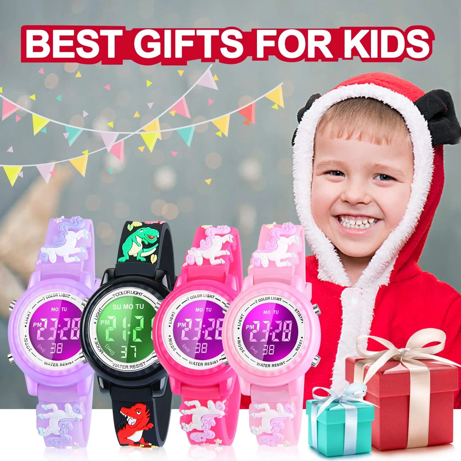 Viposoon Unicorn Purple 3D Cartoon Watch for Girls 30mm (1.18 inches) | CE Certified Waterproof Kids Watch - view 7