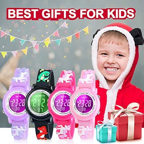 Viposoon Unicorn Purple 3D Cartoon Watch for Girls 30mm (1.18 inches) | CE Certified Waterproof Kids Watch thumbnail 7